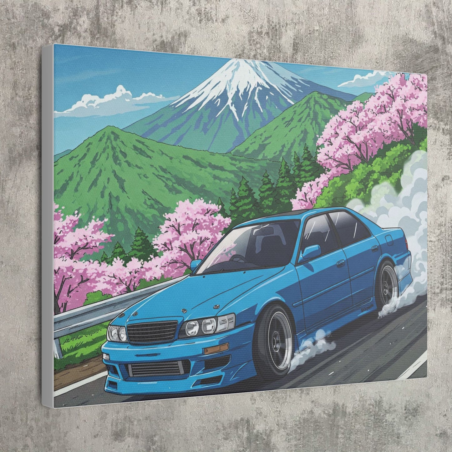 JDM Chaser JZX Inspired Drift Art Canvas