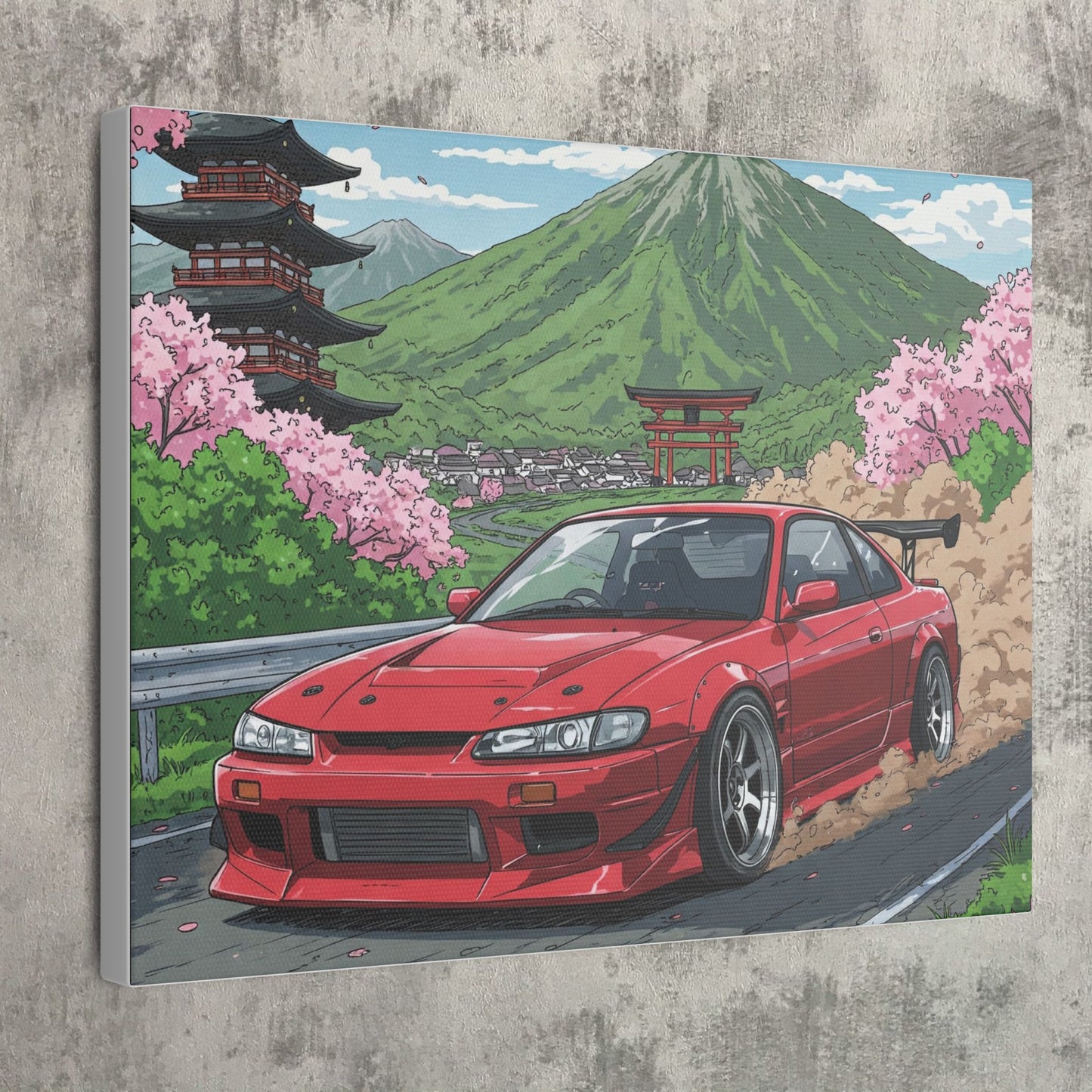 JDM Drift S15 Inspired Art Canvas
