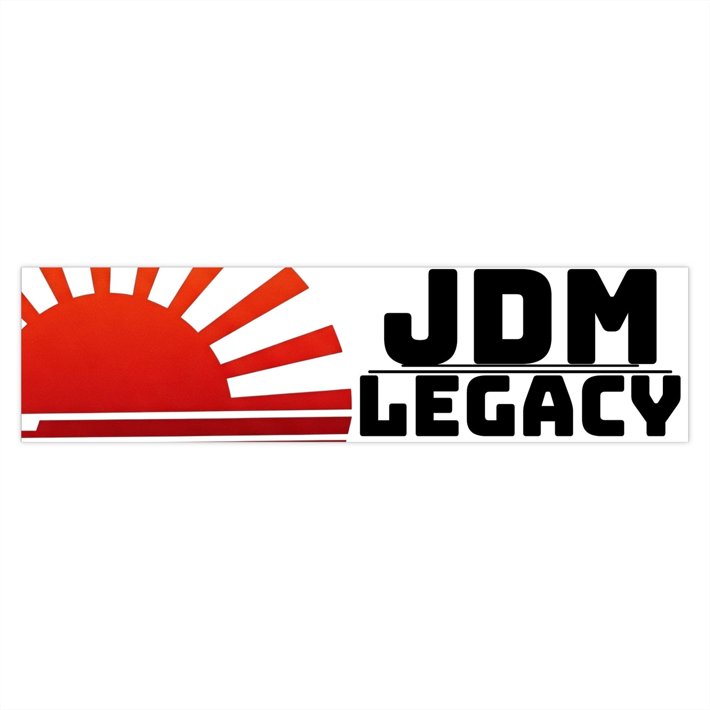 JDM Legacy Rising Sun Bumper Sticker