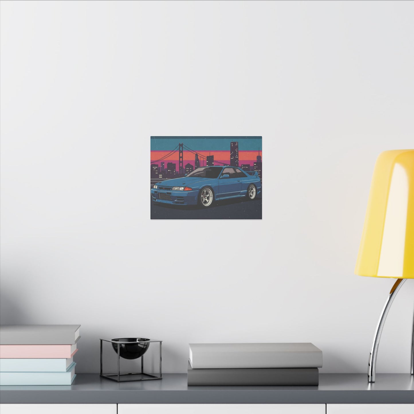 JDM Skyline Night Life Art Canvas