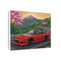 180SX Cherry Blossom Canvas Art (12x9)