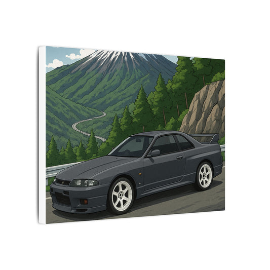 R33 Skyline Mountain Run Canvas Art (12x9)