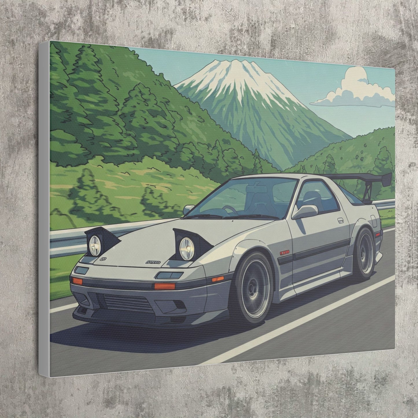 JDM FC Mountain Cruise Art Canvas