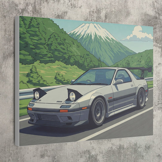 JDM FC Mountain Cruise Art Canvas