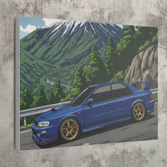 JDM Subie Art Canvas