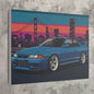 JDM Skyline Night Life Art Canvas