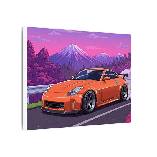 350Z Drift Through Japan Canvas Art (12x9)