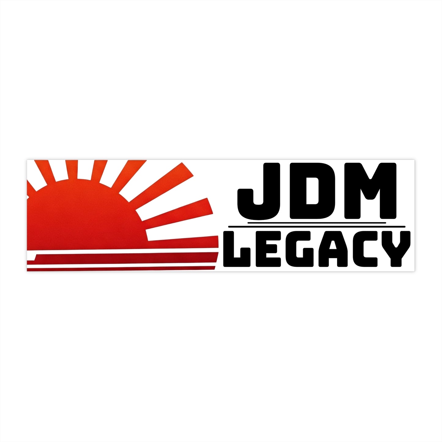 JDM Legacy Rising Sun Bumper Sticker