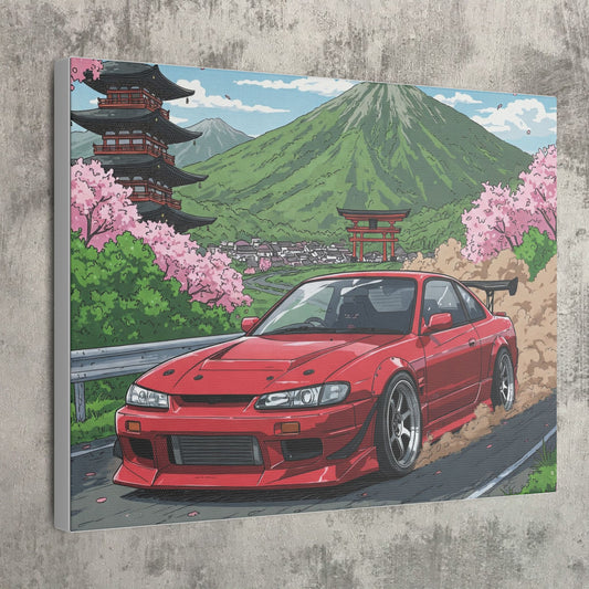 JDM Drift S15 Inspired Art Canvas
