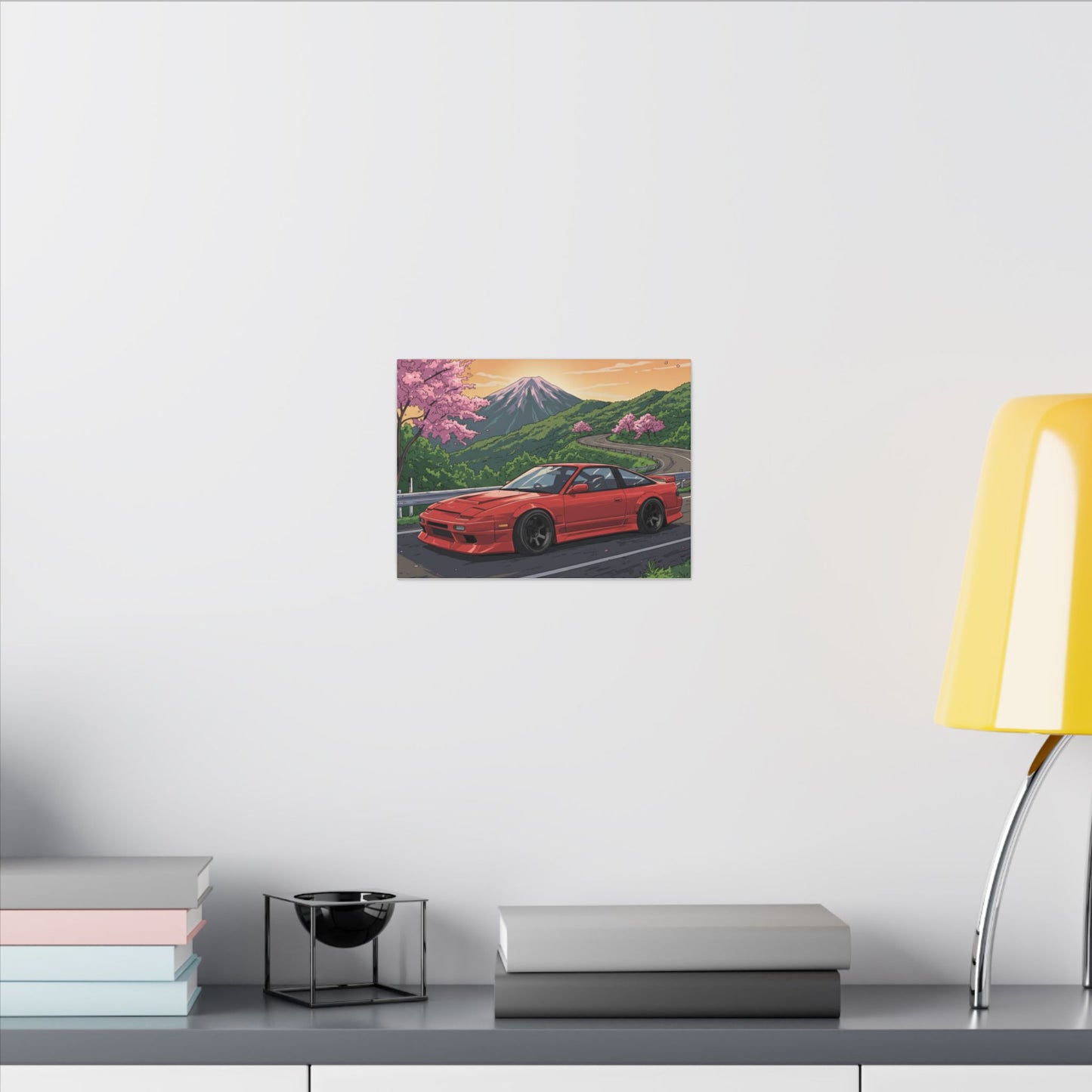 180SX Cherry Blossom Canvas Art (12x9)