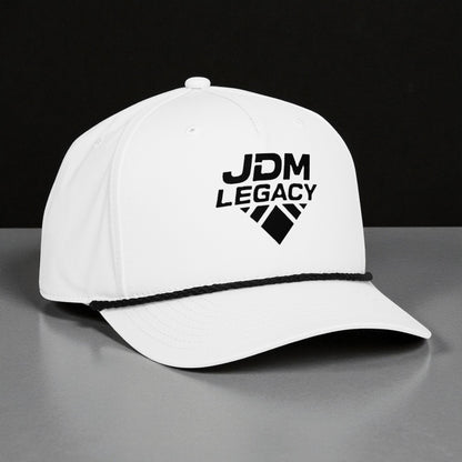 JDM Legacy Logo Rope Hat - White